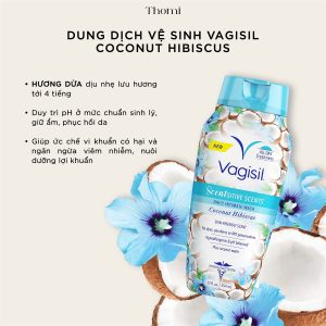 Dung Dịch Vệ Sinh Vagisil Scentsitive Scents Coconut Hibiscus 354ml